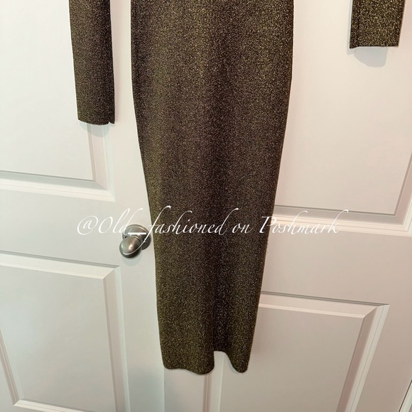 STAUD Craftsman Off-the-Shoulder Metallic Ribbed-Knit Midi Dress - Picture 10 of 13